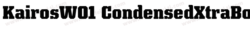 KairosW01 CondensedXtraBold字体转换